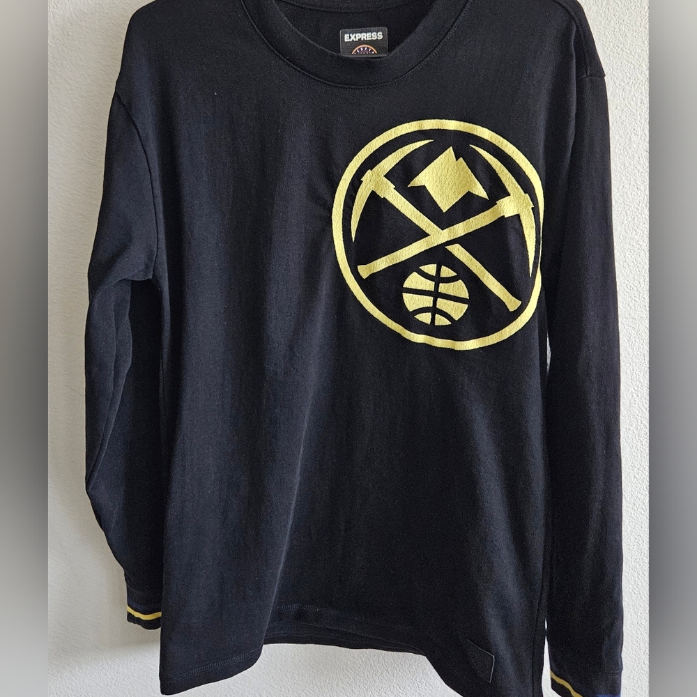 NWOT Express Black Denver Nuggets